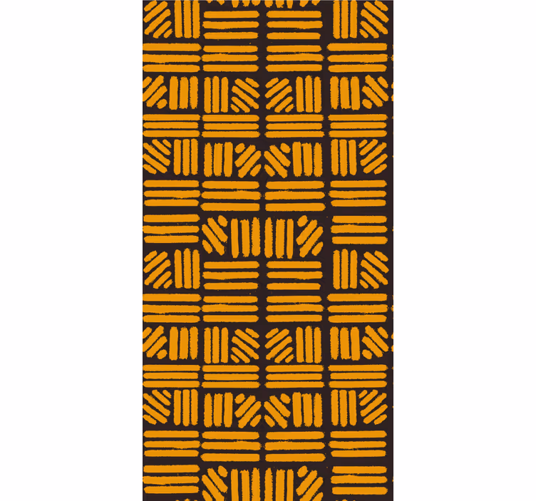 Geometric block pattern bathroom wallpaper - TenStickers