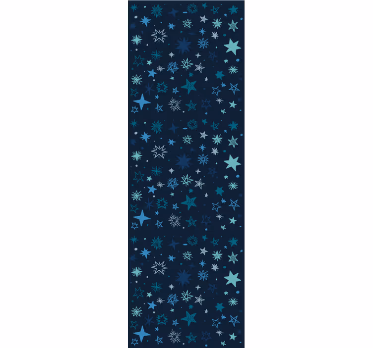 Blue night scene star wallpaper - TenStickers