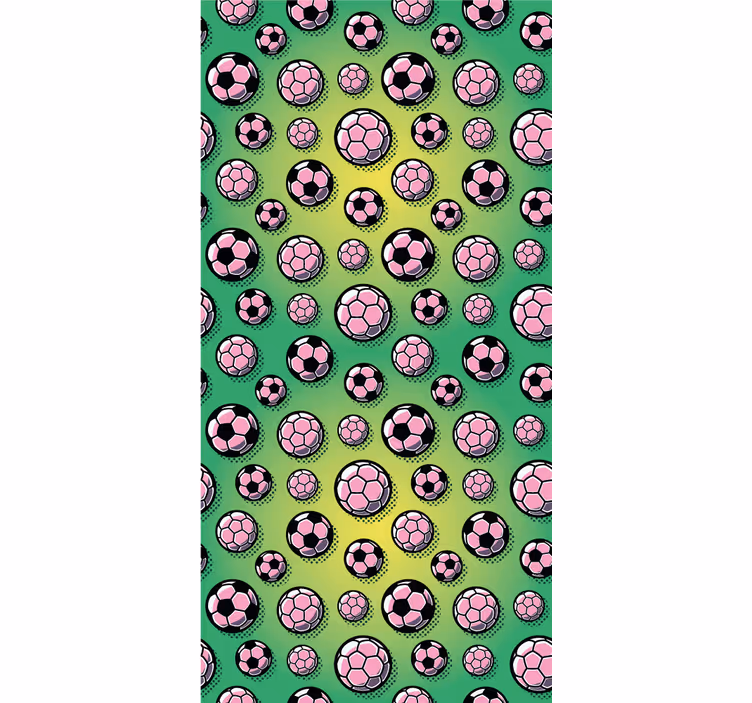 Sporty Ball Pattern customised wallpaper - TenStickers