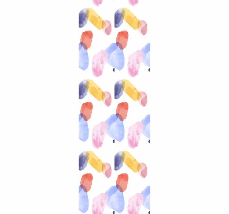 Soft colour patterns abstract wallpaper - TenStickers