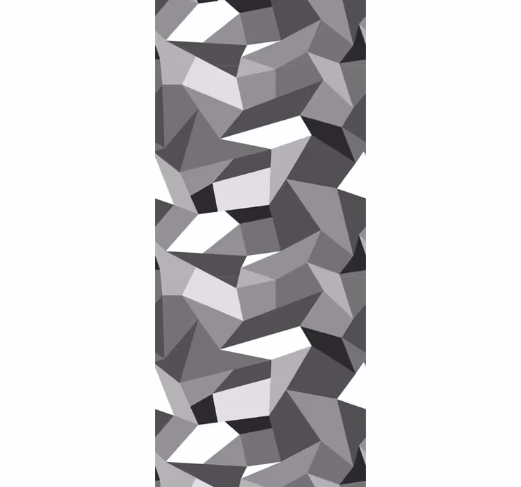 Grey irregular shapes geometric wallpaper - TenStickers