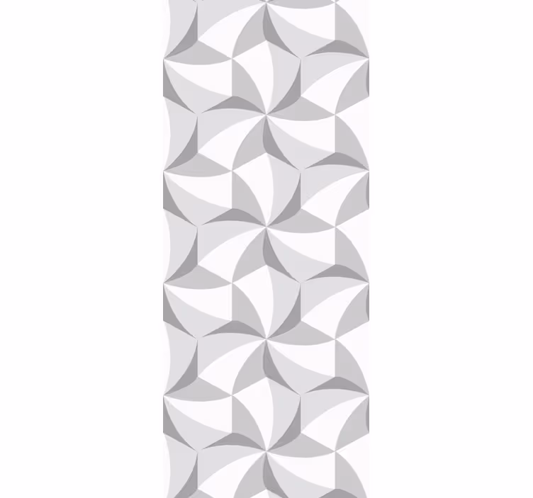 Stylish grey patterned shapes geometric wallpaper - TenStickers