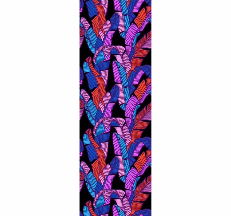 Big vibrant motif floral ornament wallpaper - TenStickers
