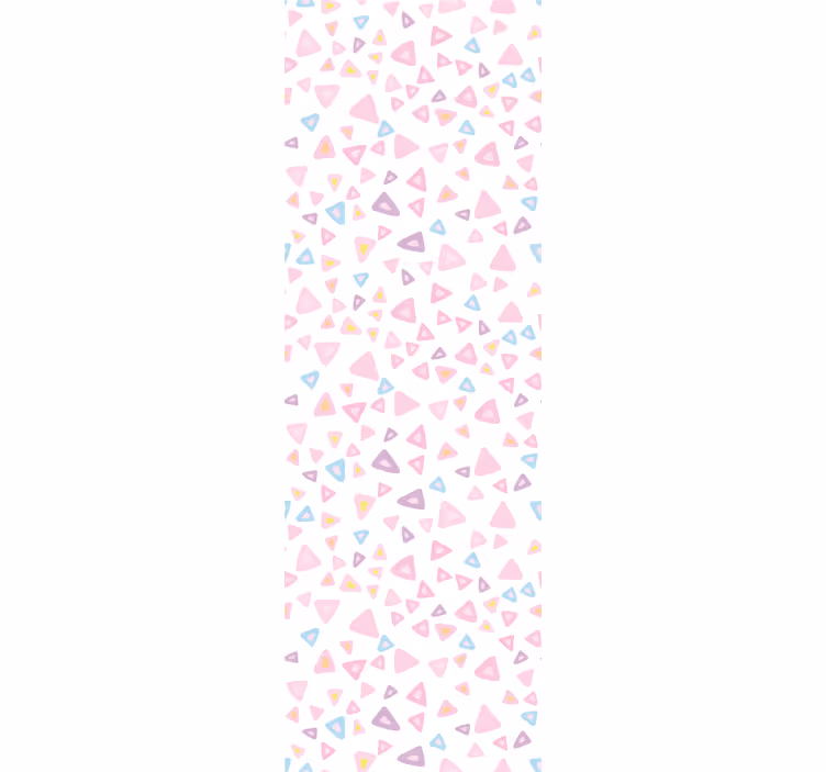 Triangle wallpaper in pastel triangle pattern - TenStickers