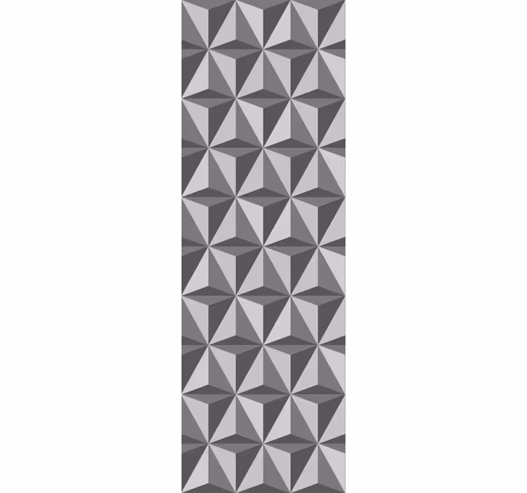 3D grey triangles texture pattern wallpaper - TenStickers