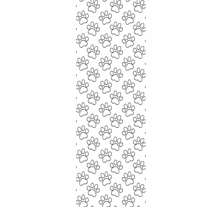 Paw Print Design cat wallpaper - TenStickers