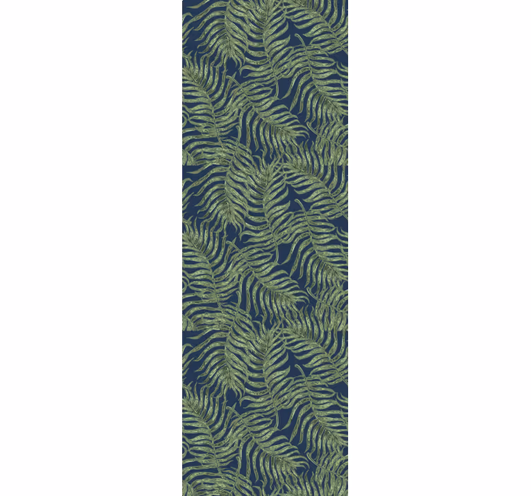 Ferns on Blue nature wallpaper - TenStickers