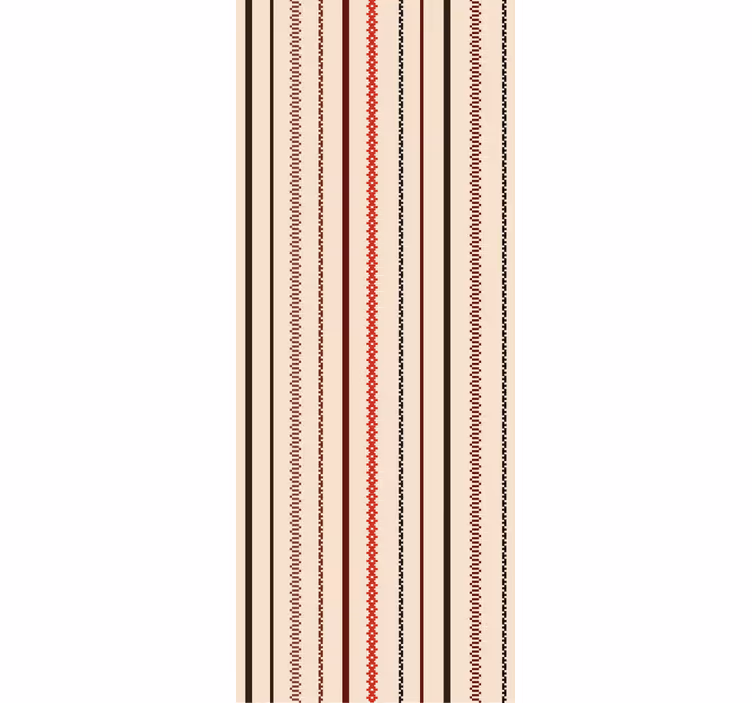 Linear stitch pattern vertical line wallpaper - TenStickers