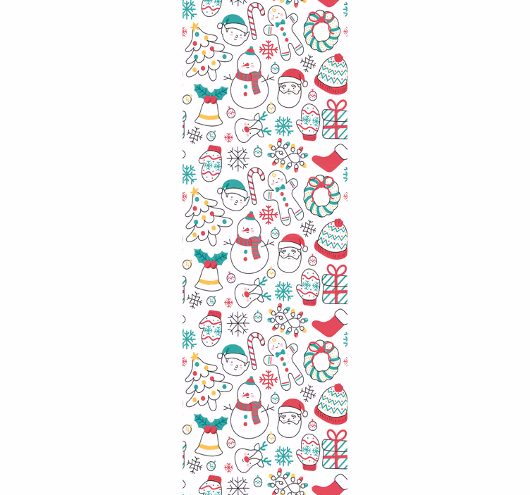 Festive Winter Moments christmas wallpaper - TenStickers