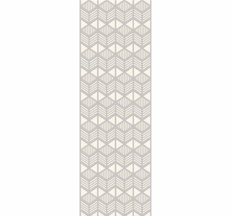 Neutral Chevron grid geometric wallpaper - TenStickers
