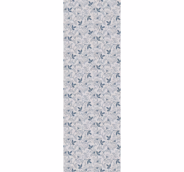 Delicate vine bloom floral ornament wallpaper - TenStickers