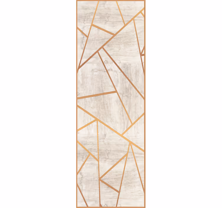 Geometric gold veins marble wallpaper - TenStickers