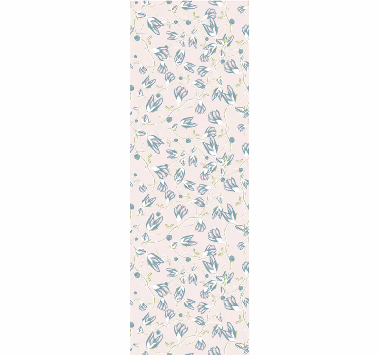Subtle bloom print flower wallpaper - TenStickers