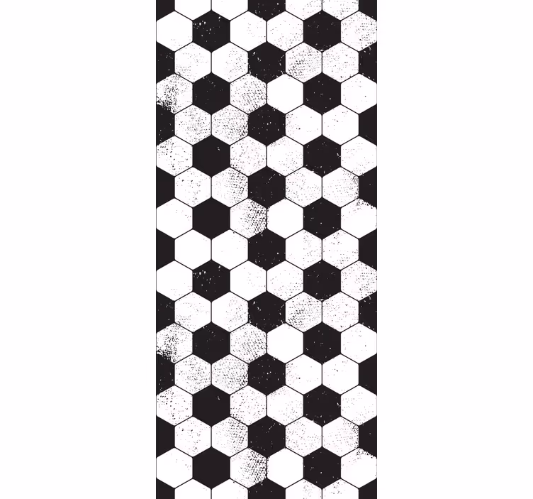 Hexagonal Shapes geometric wallpaper - TenStickers