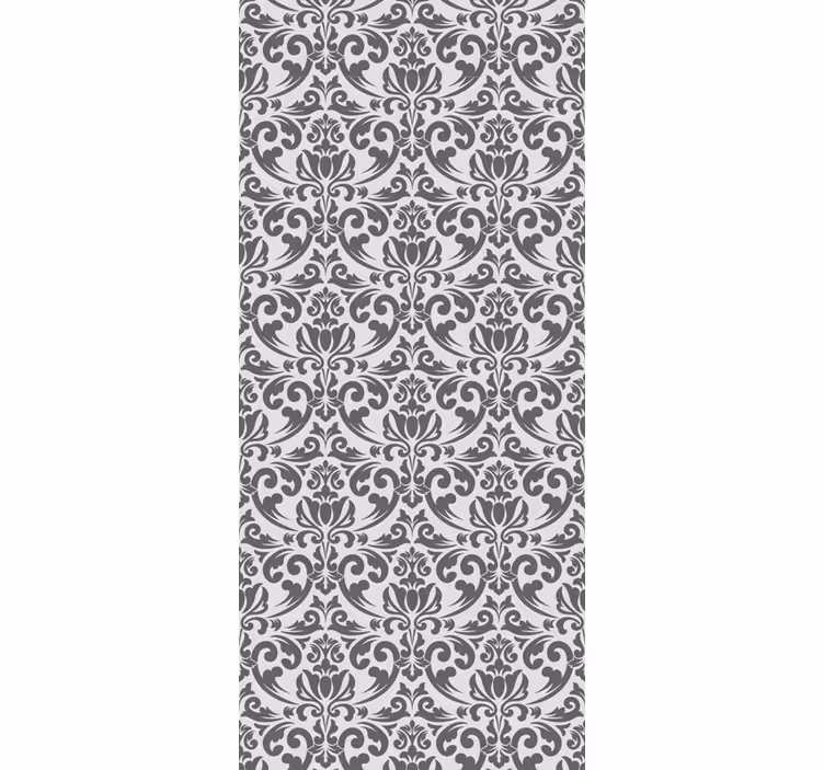 Elegant floral accent floral ornament wallpaper - TenStickers