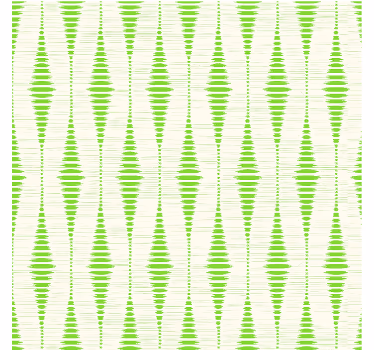 Green rabaul ikat shapes wallpaper - TenStickers