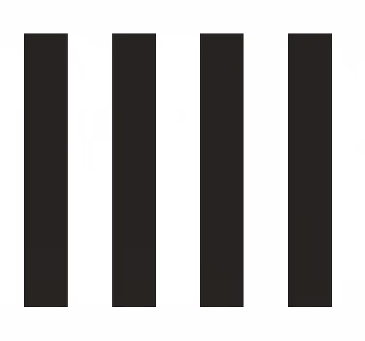 White and black stripes kitchen wallpaper - TenStickers