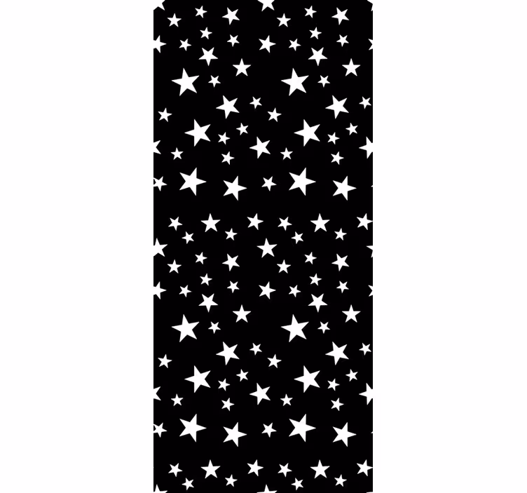 Star wallpaper monochrome sophistication - TenStickers