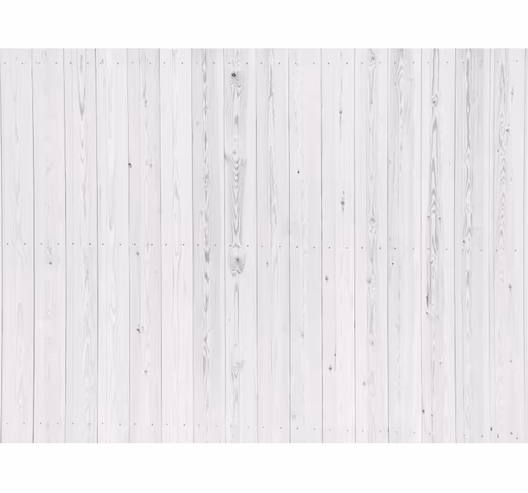 Wood wallpaper vintage white design - TenStickers