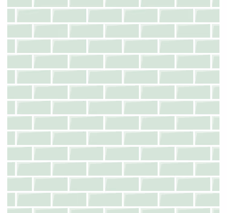 Green elegant design brick wallpaper - TenStickers