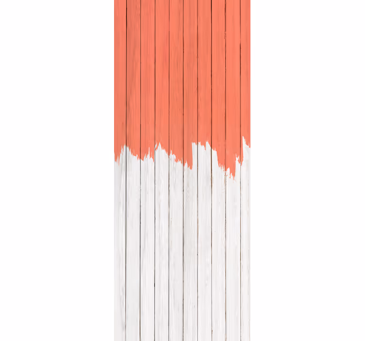 Wood wallpaper with living coral design - TenStickers
