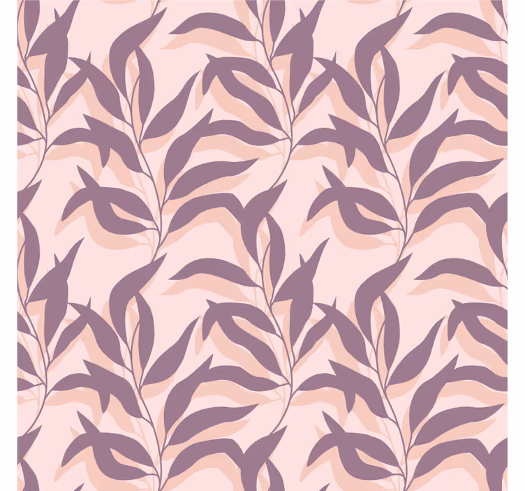 Bedroom wallpaper palma tropical blush design - TenStickers