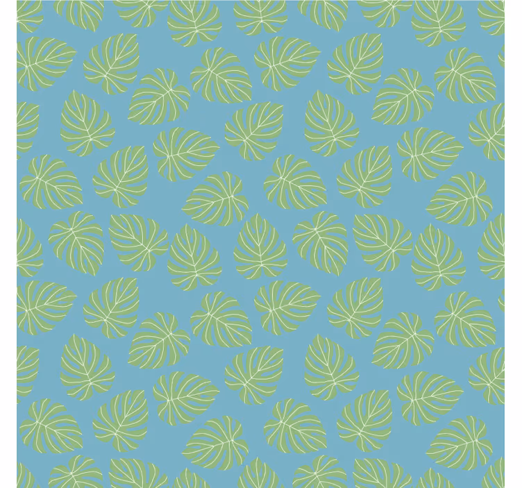 Bedroom wallpaper summertime green leaves design - TenStickers