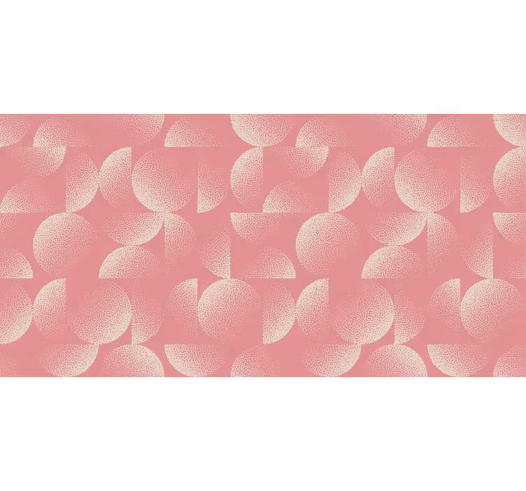 Pastel half circles bedroom wallpaper - TenStickers