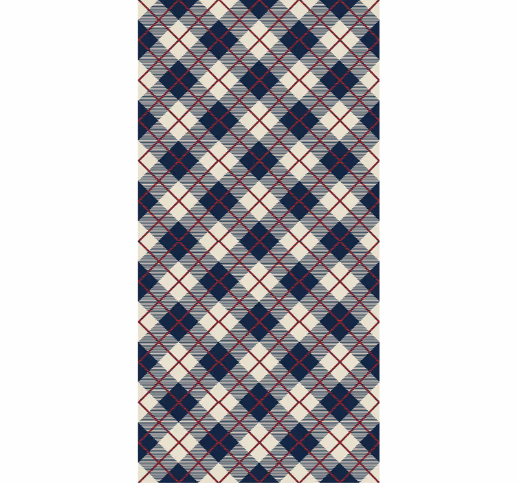 Bedroom wallpaper classic scotland check design - TenStickers
