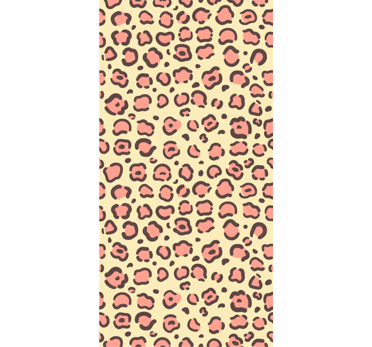 Bedroom wallpaper leopard print design - TenStickers