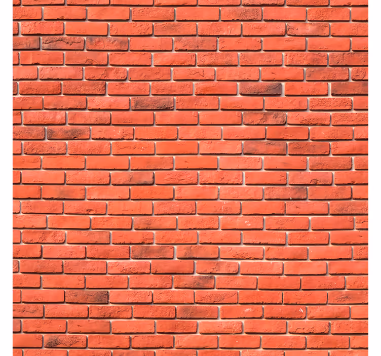 Red realistic pattern brick wallpaper - TenStickers