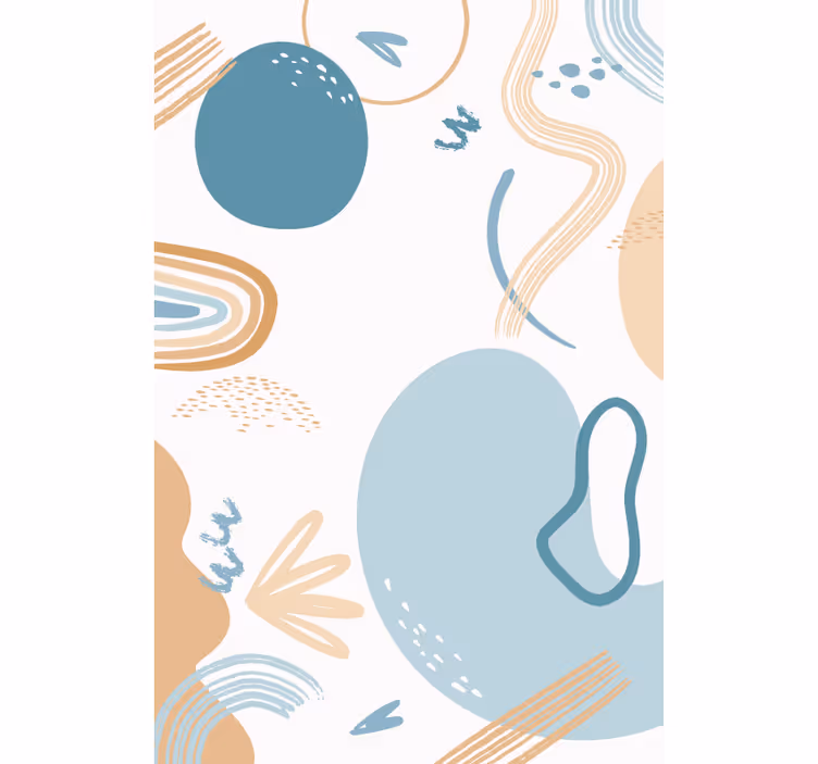 Living room wallpaper abstract wave designs - TenStickers
