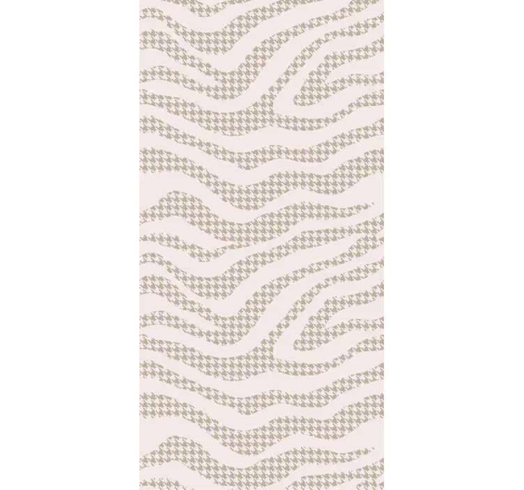 Living room wallpaper abstract wave design - TenStickers