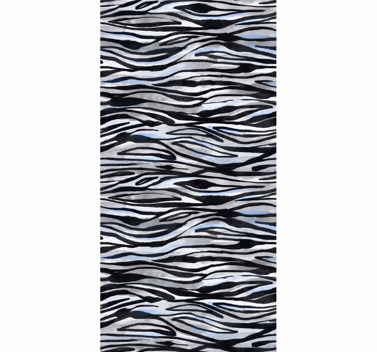 Ornamental wallpaper zebra pattern design - TenStickers
