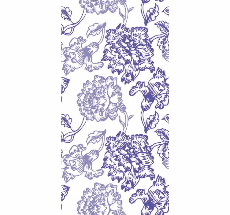 Ornamental wallpaper elegant floral designs - TenStickers