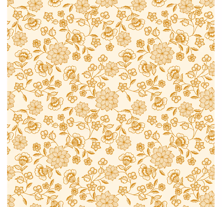 Ornamental wallpaper graceful botanical muse - TenStickers