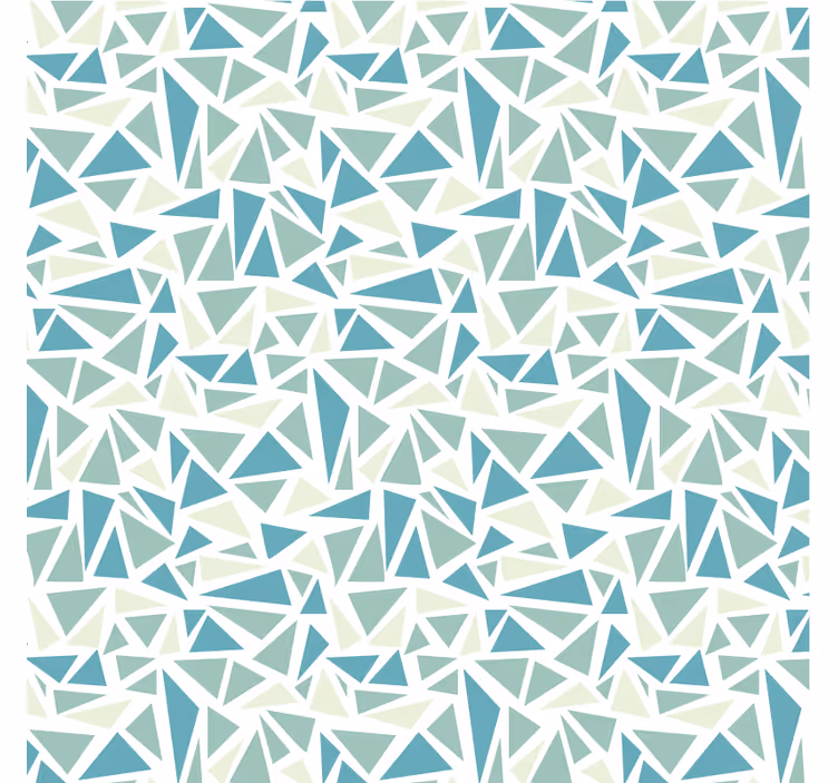 Living room wallpaper in green retro mosaic - TenStickers