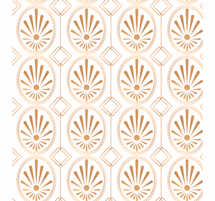 Texture pattern wallpaper modern art white and gold - TenStickers