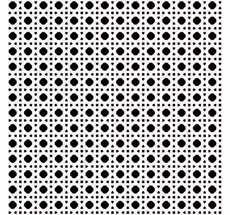 Texture pattern wallpaper black and white caning - TenStickers