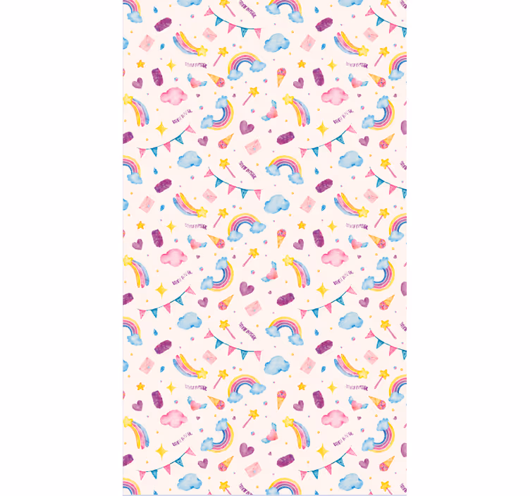 Animal wallpaper watercolor seamless pattern - TenStickers