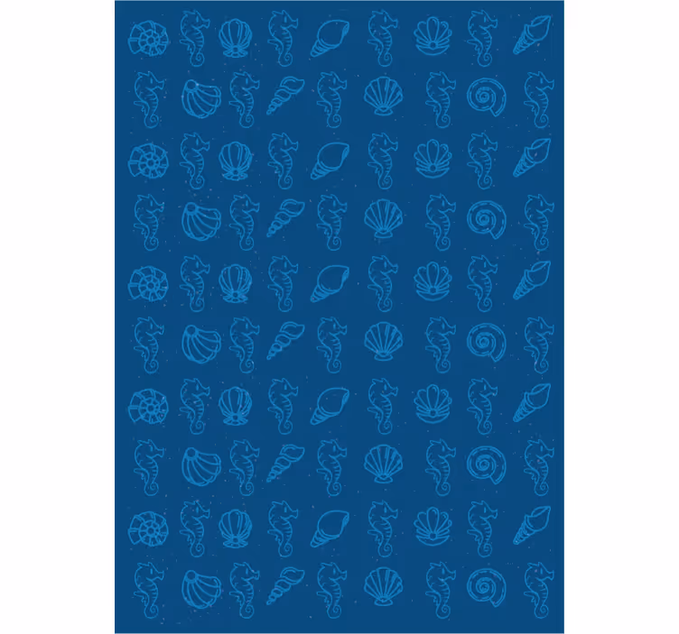 Animal wallpaper with marine theme illustrations - TenStickers