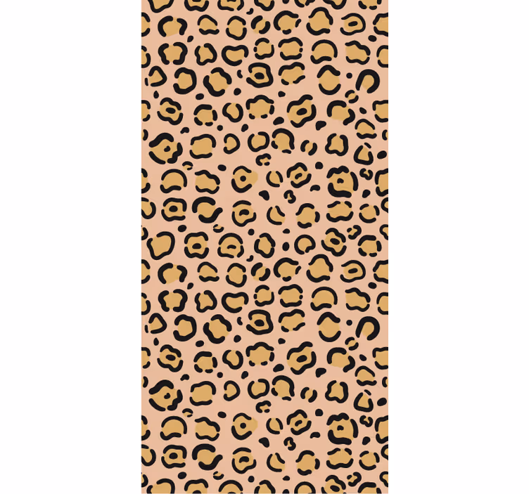 Bedroom wallpaper in pastel leopard print - TenStickers