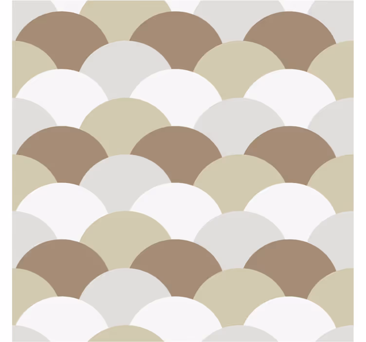 Brown scales bedroom wallpaper - TenStickers