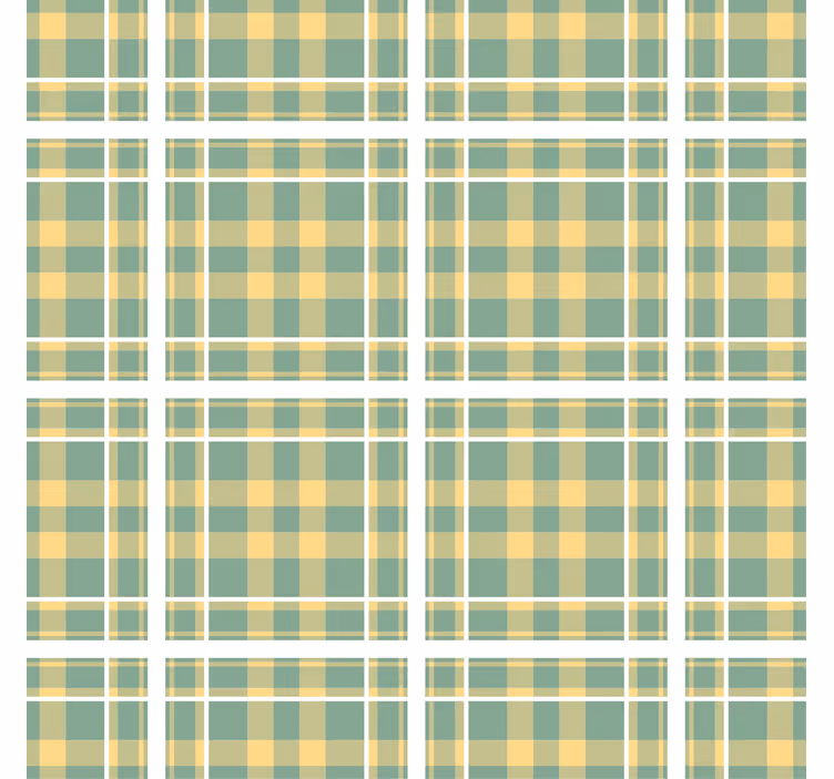 Bedroom wallpaper checkered pattern design - TenStickers