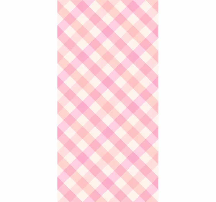 Texture pattern wallpaper in pink checked design - TenStickers