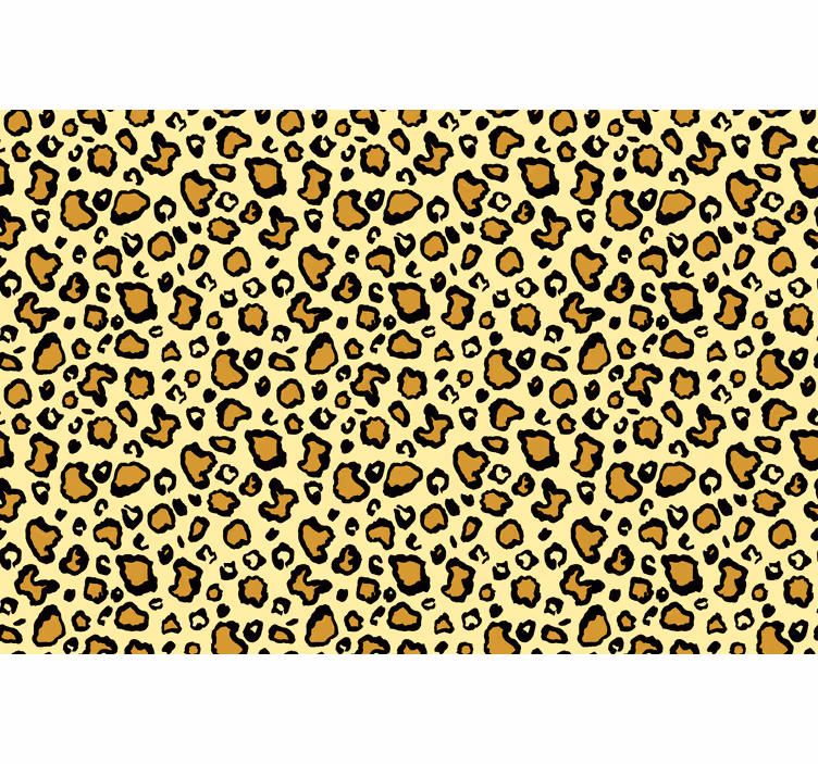 Animal wallpaper in yellow leopard pattern - TenStickers