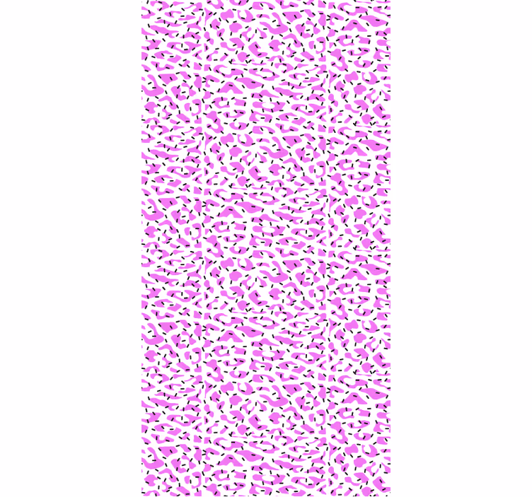 Fuchsia leopard pattern animal wallpaper - TenStickers