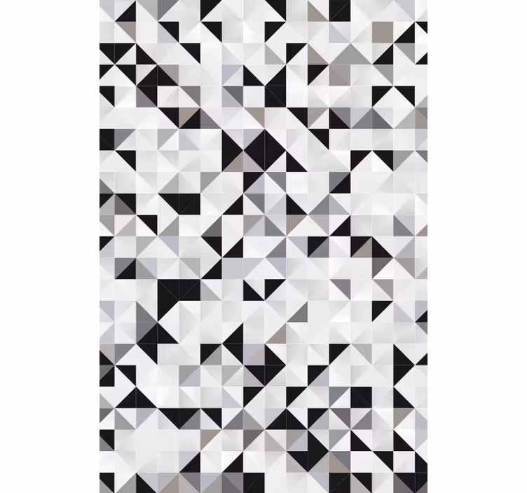 Office wallpaper gray triangles mosaic design - TenStickers