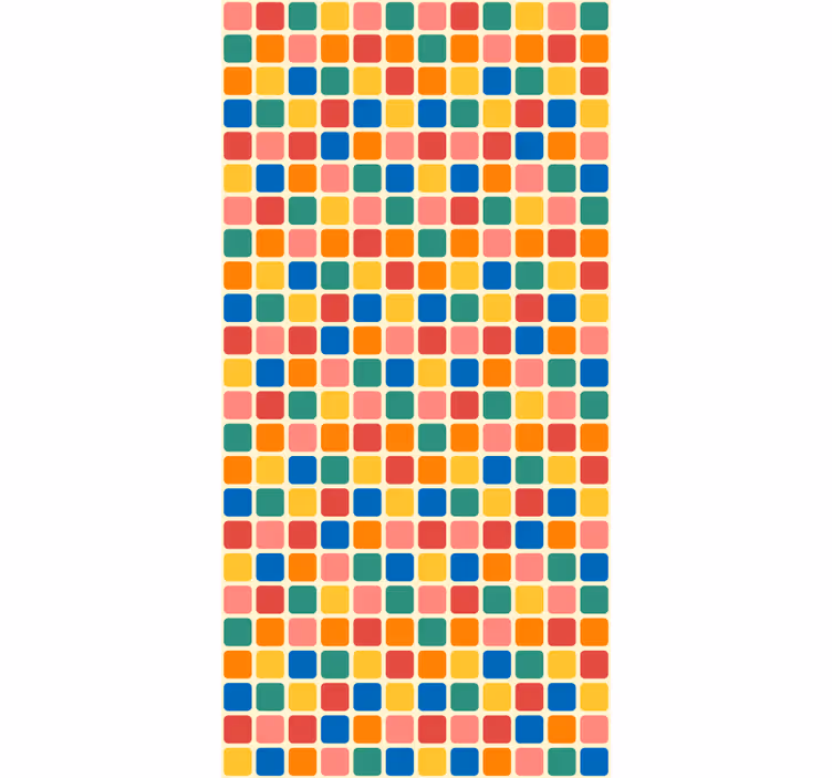 Office wallpaper multicolor squares - TenStickers