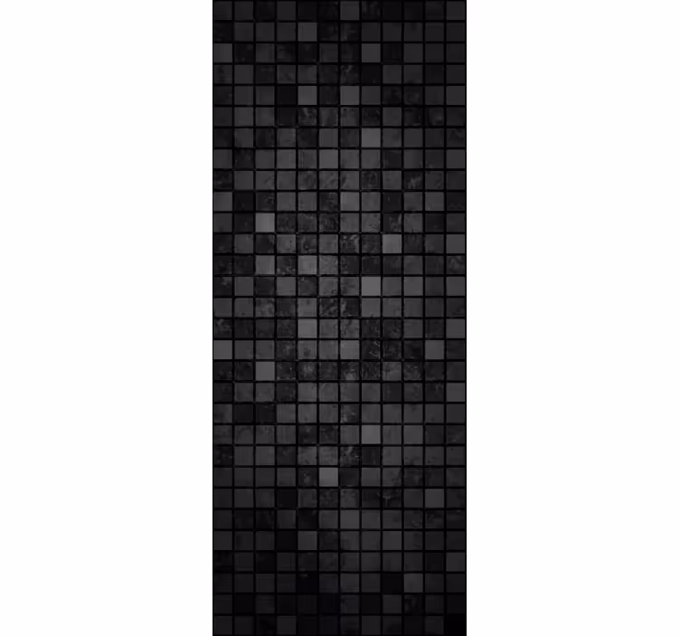 Office wallpaper black squares design - TenStickers